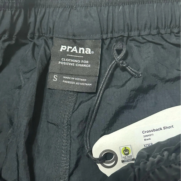 NWT Prana Crossback Short Black Size S Pockets - Picture 6 of 8